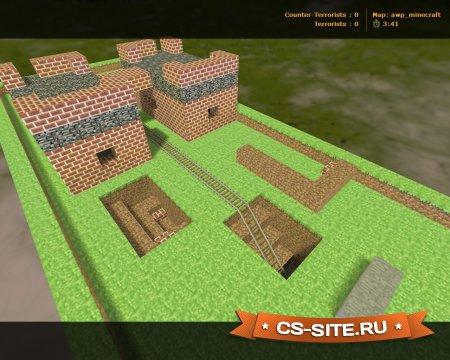 Карта Awp_Minecraft для CS 1.6