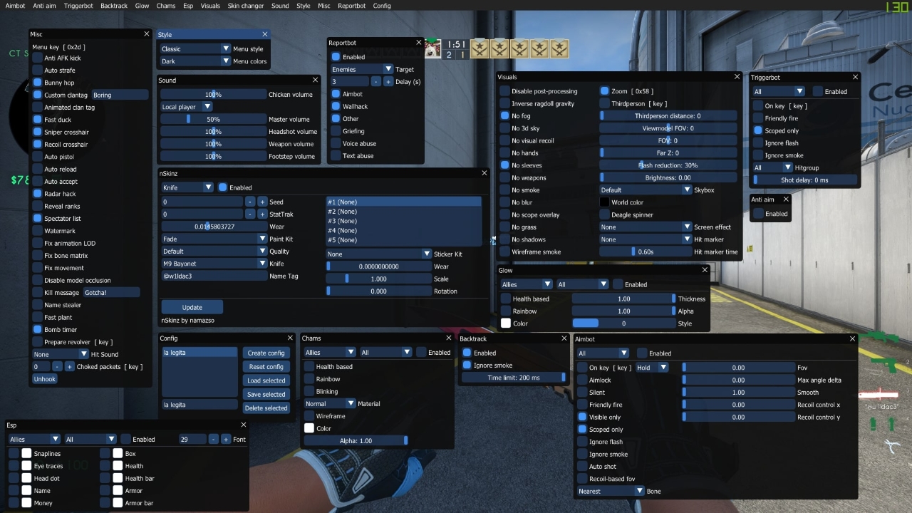 Чит «Мультихак» для CS:GO